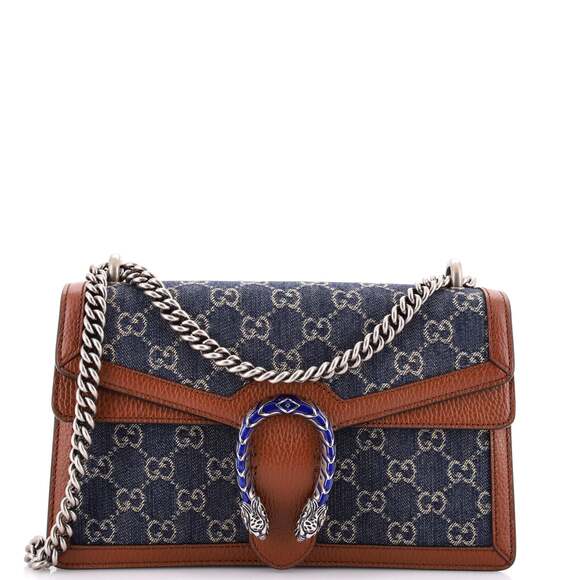 Gucci Dionysus Bag Gg Denim Small #187074G23B - Picture 1 of 7